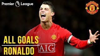 Cristiano Ronaldo  All Premier League Goals  WINNER Best Manchester United Player  1000 PL [upl. by Aikemehs]