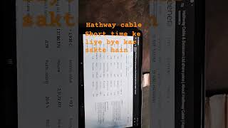 hathway cable [upl. by Niknar]