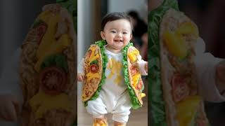 Kids Fashion Show in Junk Food cute baby fashion fyp viralshorts น่ารัก youtubeshorts food [upl. by Brook]