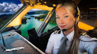 BOEING 737 Stunning LANDING AZORES PORTUGAL Airport RWY 30  Cockpit View  Life Of An Airline Pilot [upl. by Sirret428]