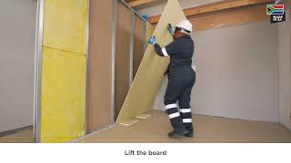 How to install Gyproc Rhinoboard® RhinoTough® [upl. by Nomelif]