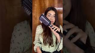 Philips Hair Straightening Brush Demo [upl. by Alyad]