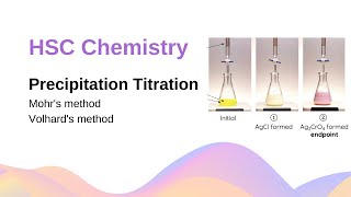 Precipitation Titration Mohrs amp Volhards Method  HSC Chemistry [upl. by Rica982]