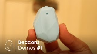 Full Beacon Demo Using Estimote iBeacon [upl. by Ribaj]