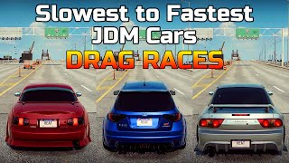 The TOP 3 Fastest JDM CARS You Must Own in NFS Heat  Drag Race [upl. by Nosinned]