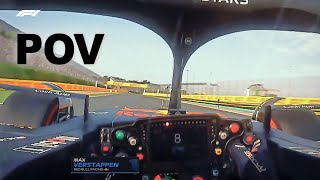 F1 VISOR CAM Max Verstappens 2023 Japanese GP Pole Lap Through Helmet Cam AssettoCorsa [upl. by Neenad]