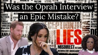 Why Prince Harry and Meghan Markles Interview with Oprah Winfrey was an Epic Mistake [upl. by Nonaihr]