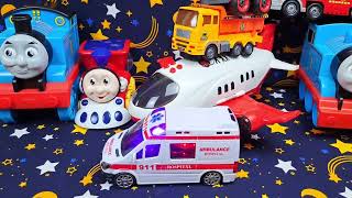 🔴THOMAS AND FRIENDS Unboxing ASMR🌈Relaxing Fire Engine amp Fire Planes Toys Set  Thomas Unboxing [upl. by Solis]