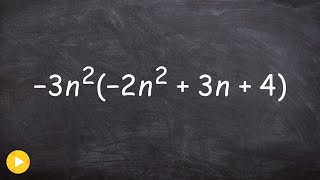 How to Multiply a Monomial by a Trinomial Polynomial Product [upl. by Atiruam]