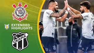 Corinthians vs Ceará Extended Highlights  Brasilerao Série A  CBS Sports Golazo  South America [upl. by Verlee]