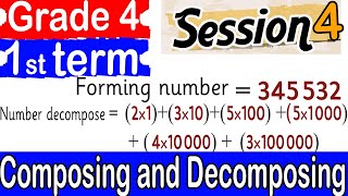 Composing and Decomposing  Unit 1  Grade 4  First Term 2023 Session 4 [upl. by Balas]