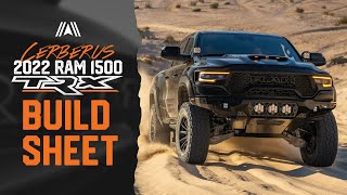 UNREAL 2022 Ram 1500 TRX Cerberus our 62L Hemi V8 Full Offroad Rig BUILD SHEET [upl. by Afton]