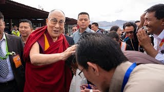 His Holiness the Dalai Lama Arrives in Ladakh [upl. by Vahe]