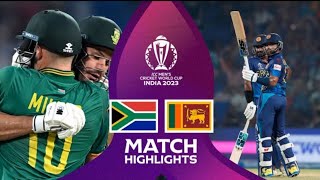 South Africa vs Sri Lanka World Cup 2023 4th Match Highlights 2023  SA vs SL 4th ODI Highlights [upl. by Akimert]