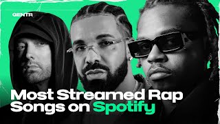 MOST STREAMED RAP SONGS ON SPOTIFY [upl. by Anrahs]