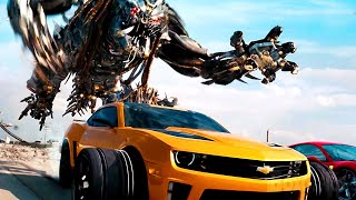 All the Best Action Scenes from the Original Transformers Trilogy [upl. by Ecinnej]