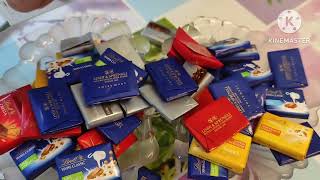 Lindt Swiss Premium Chocolates asmr chocolates [upl. by Amalbena149]