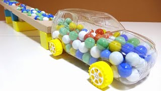 Marble Run ASMR Race ☆ HABA Slope amp Dump Truck Excavator Ambulance Forklift Garbage Truck Tractors [upl. by Easter212]