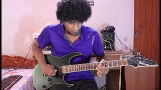 The Down Troddence  Nagavalli Guitar Solo Cover [upl. by Eidnim]