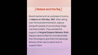 Rebels and the Raj clas12 history SchoolingGuide shorts [upl. by Ojimmas]