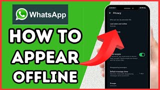 How To Appear Offline In WhatsApp  Full Guide [upl. by Aicetel323]