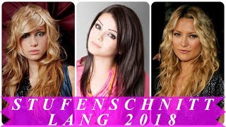 Coole stufenschnitt lange haare 2018 [upl. by Greeson106]