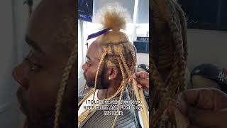 HAIR DRESSER DILEMMA hairdresser hairstylist guhdehphillip knotlessbraids braids cornrows [upl. by Ainud343]