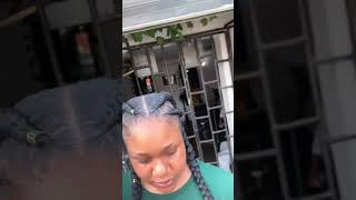 How to do two cornrows on natural hair😍😍😍 [upl. by Ika328]