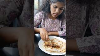 പല്ല് വേദന ആയാലും പൊറോട്ട ബീഫ് കഴിക്കാം 🍵🐂😋 Amrutha vrviral shorts malayalam [upl. by Tillion]