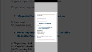 Magnetism and Matter Chapter OverviewClass 12PhysicsCBSENCERT [upl. by Marvel]