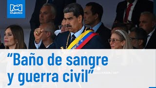 Maduro amenaza con una “guerra civil” si no gana [upl. by Novled]