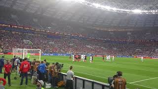 Stadium goal CroatiaEngland Kieran Trippier World Cup semifinal 2018 [upl. by Schroeder]