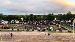 Renfrew fair demolition derby heat 1 of 4 cylinder class 2024 [upl. by Karoline]