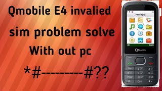 How to change imei Qmobile E4Qmobile E4 imei change code [upl. by Carberry]