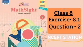 Mathsight Class 8 Exercise 81 Question 2  simple interest and compound interest  Mathsight [upl. by Aerbua]