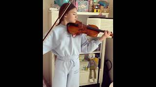 Karolina Protsenko is playing a difficult classical peace on violin [upl. by Trebloc]