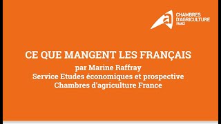 Analyses et Perspectives économiques  Mais que mangent les Français [upl. by Livi]