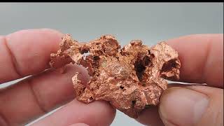 Native copper with quartz from Michigan – miniature [upl. by Aicina]