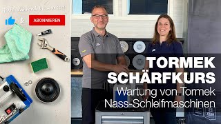 Wartung von Tormek NassSchleifmaschinen  Teil 21  Tormek Live Schärfkurs [upl. by Cartwright]