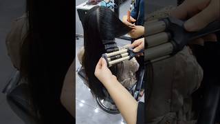 Waves curles tutorial lashesbeautyparlour shortvideo hairstyle [upl. by Oly]