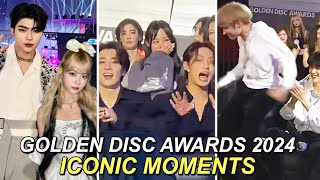 Kpop Idols ICONIC interactions at Golden Disc Awards 2024 LE SSERAFIM ENHYPEN TXT SEVENTEEN [upl. by Mill]