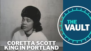 Coretta Scott King talks about the fight for civil rights in Portland  KGW Vault [upl. by Sivet]