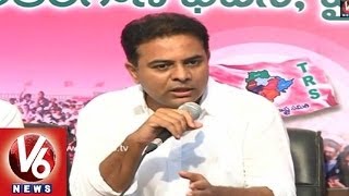 TRS KTR Press Meet  Pawan Kalyans Party Name Should Be quotModi Bhajana Senaquot  V6 News [upl. by Packton]