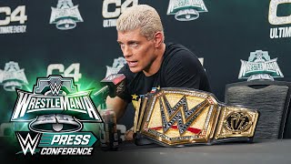 FULL SEGMENT Cody Rhodes talks after finishing his story WrestleMania XL Saturday Press Conference [upl. by Vincenty]