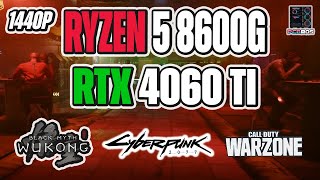 Ryzen 5 8600G  RTX 4060 Ti Benchmarks  3 Games Tested [upl. by Carver]