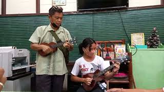 Sound of Silence Cover by Angel Umbao and Mentor Frank Gisultura ukulelelover ukulelehero [upl. by Waverley]