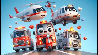 Transport Song Fun Transportation Adventure 🚁🚢  Cars Trains Planes Song for Kids  cocomeln [upl. by Ydal]