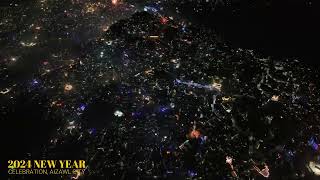 2024 NEW YEAR CELEBRATION  AIZAWL  DRONE SHOT  mizoram Aizawl [upl. by Stucker]