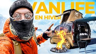 Je teste la VANLIFE dans ma voiture aménagé en HIVER 🥶 [upl. by Adnaugal]