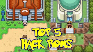 TOP 5 HACK ROMS DE POKEMON PARA GBA COMPLETOS CON VARIAS REGIONES 2022 ANDROID Y PC [upl. by Huntingdon]